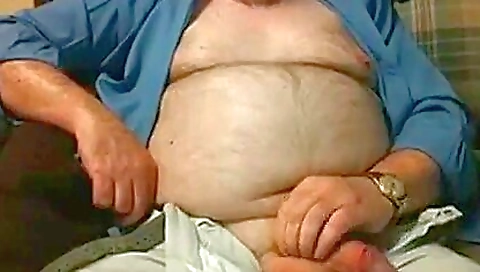 Older grandpa with a fat bearded cock in a 1947 vintage video