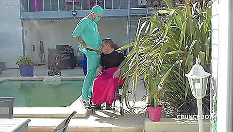 Oldy in the outdoor hardcore video with a black dick