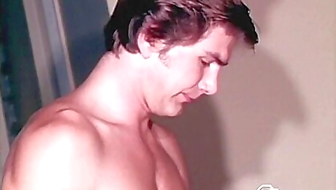 Old guy getting a big cock in his anal in a vintage video
